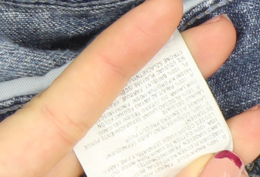 Mustang Men's Blue 34/32 Bootcut Stone Wash Denim Jeans