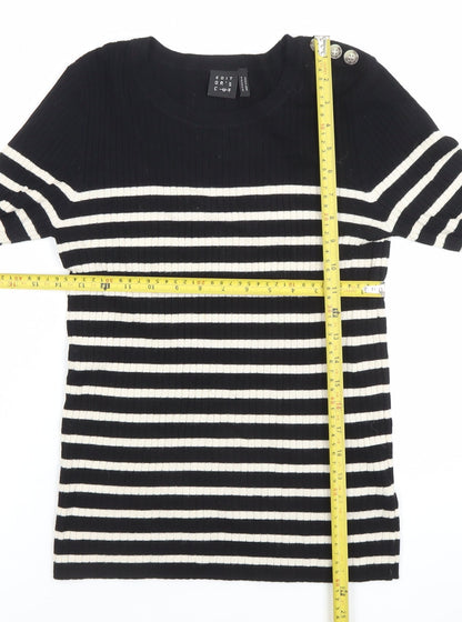 Womens UK Size 12 Editor's Cut Black Pullover Jumper