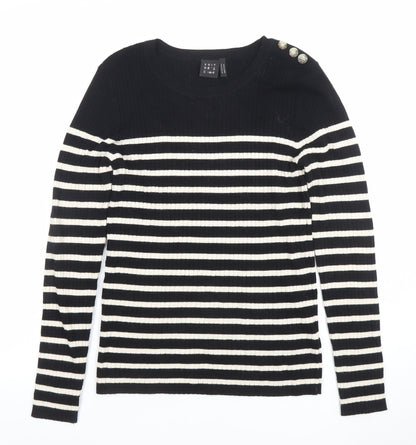 Womens UK Size 12 Editor's Cut Black Pullover Jumper