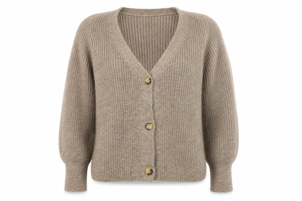 Womens UK Size M Only Beige Cardigan Jumper