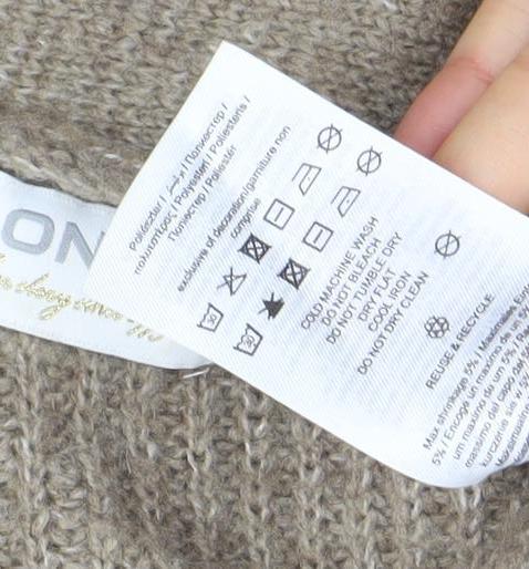 Womens UK Size M Only Beige Cardigan Jumper
