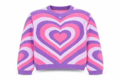 Girls UK Size 9-10 Years Primark Purple Pullover Jumper