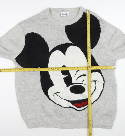 Womens UK Size L Disney Grey Pullover Jumper