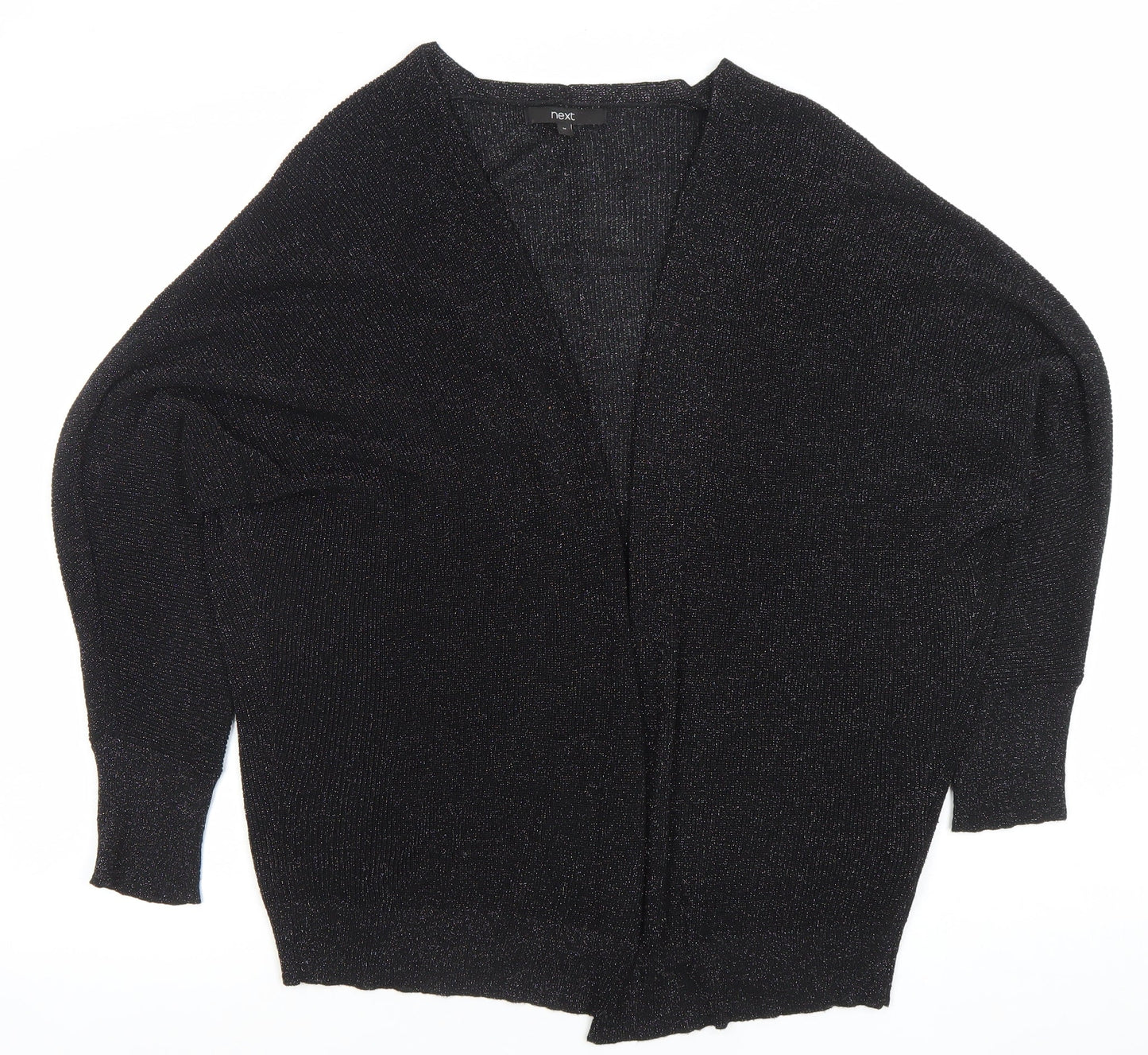 Womens UK Size M NEXT Black Cardigan Jumper