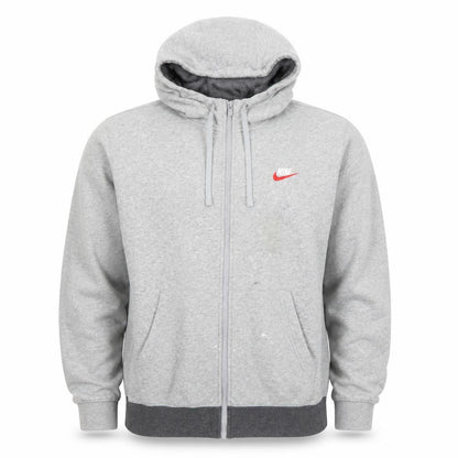 Mens UK Size L Nike Grey Full Zip Hoodie