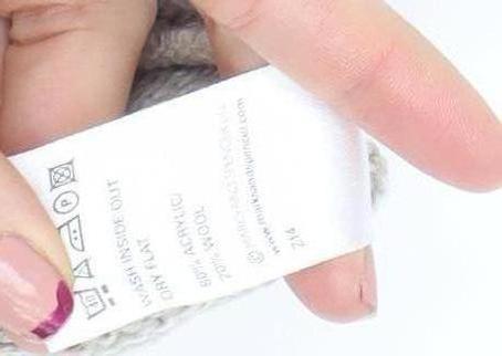 Marks and Spencer Men's Beige Wool Blend Crew Neck Jumper Size L