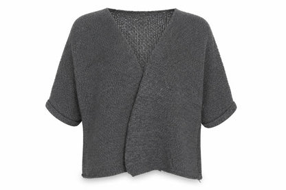 Womens UK Size S Boohoo Grey Cardigan Jumper