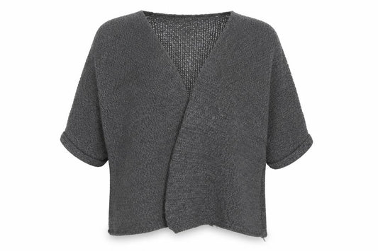 Womens UK Size S Boohoo Grey Cardigan Jumper