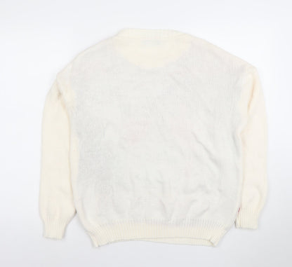 Womens UK Size S Sixth Avenue White Pullover Jumper
