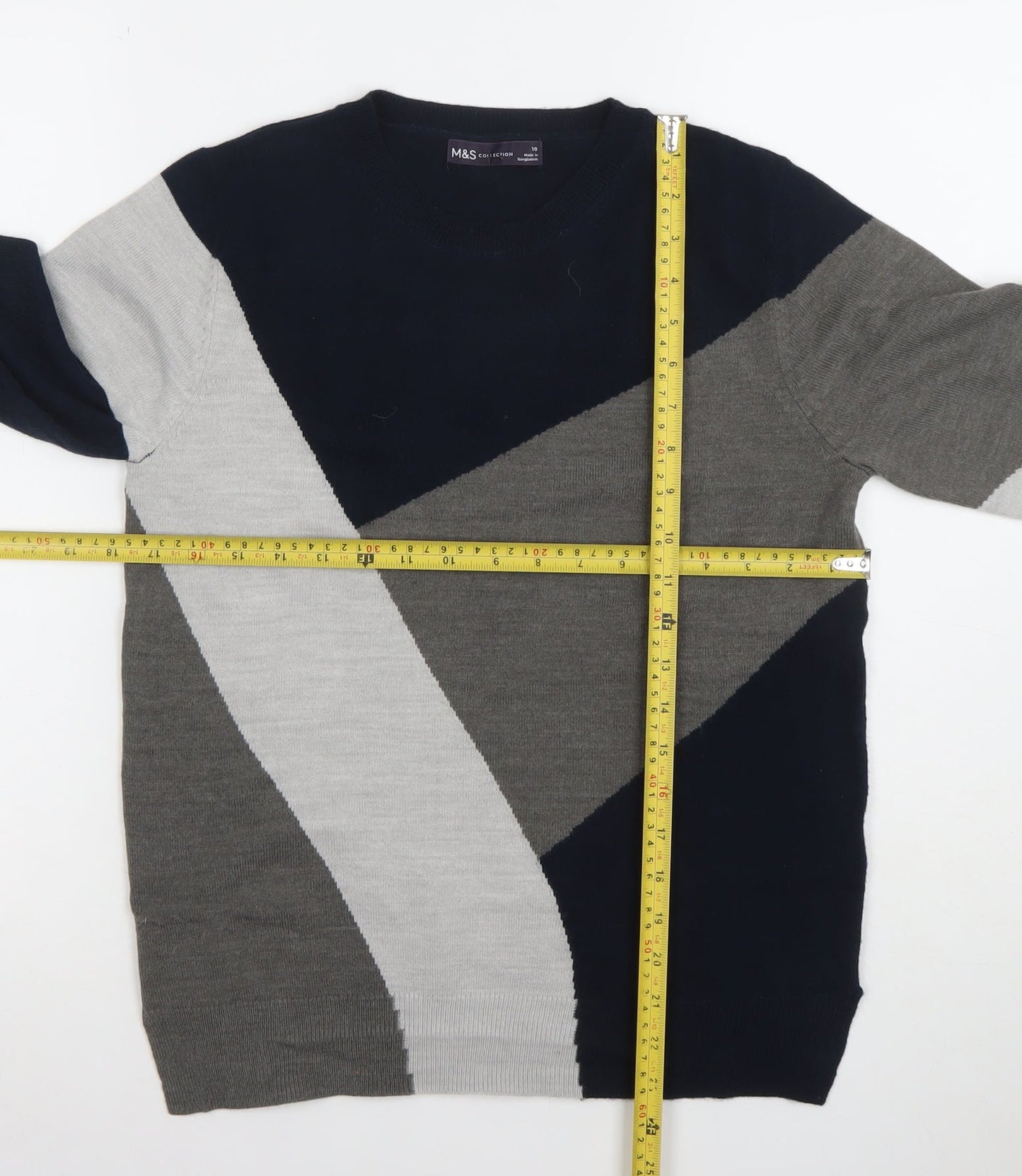 Womens UK Size 10 Marks and Spencer Multicoloured Pullover Jumper