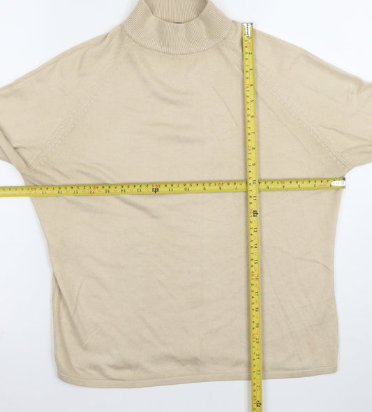 Womens UK Size 10-12 Savida Beige Pullover Jumper