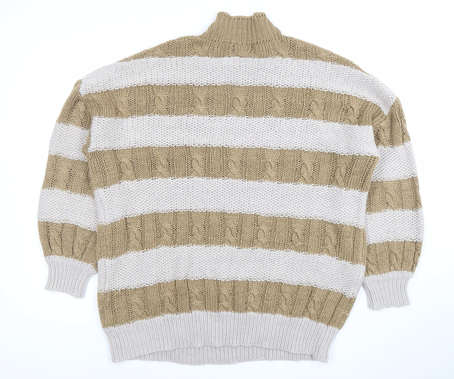 Womens UK Size S PRETTYLITTLETHING Beige Pullover Jumper