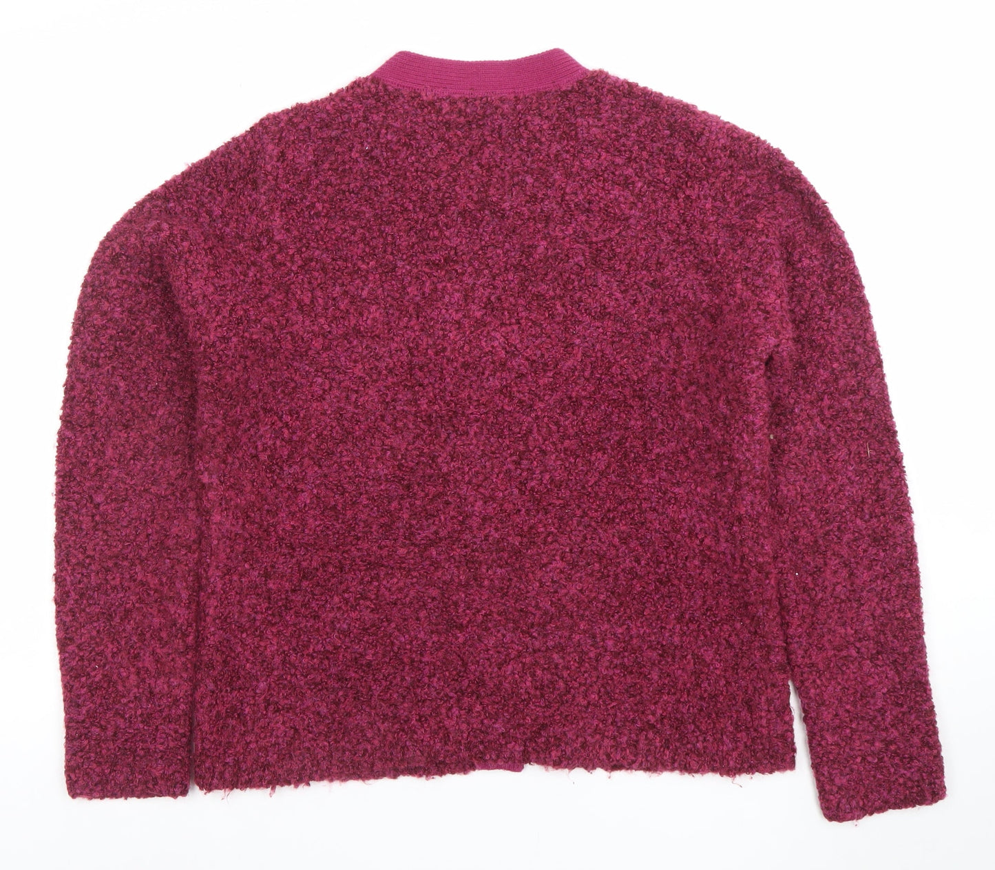 Honor Millburn Women's Purple M Cardigan Wool Blend Knit