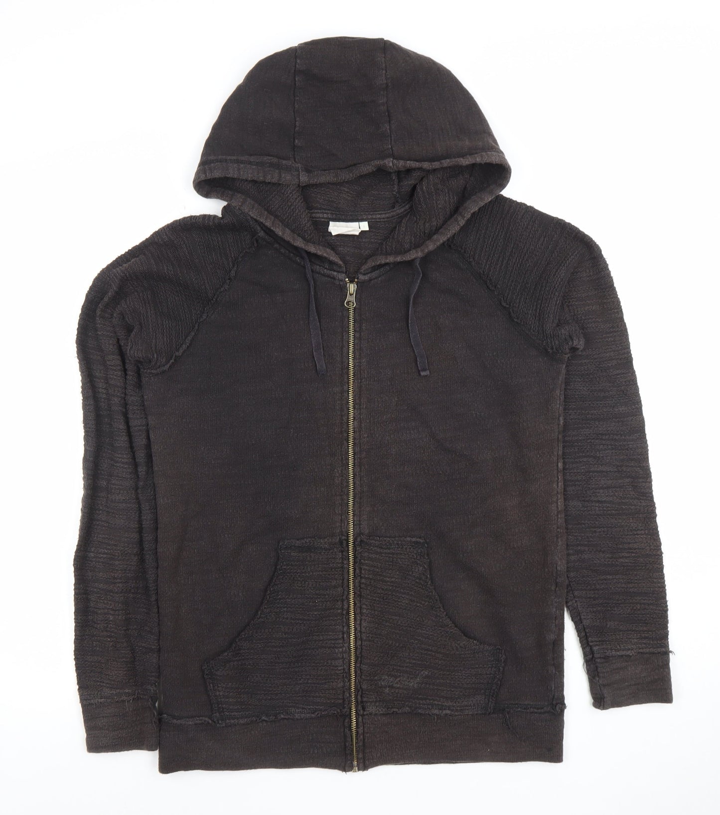 Mens UK Size S RIP CURL Black Full Zip Hoodie