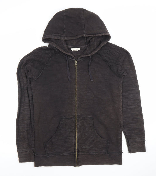 Mens UK Size S RIP CURL Black Full Zip Hoodie