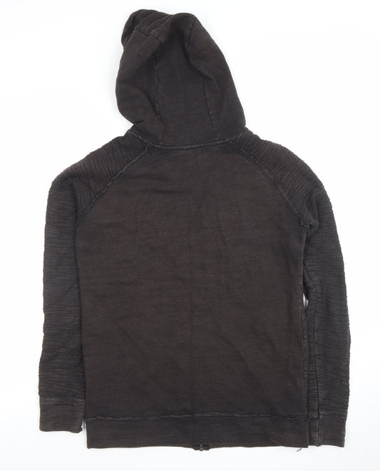 Mens UK Size S RIP CURL Black Full Zip Hoodie