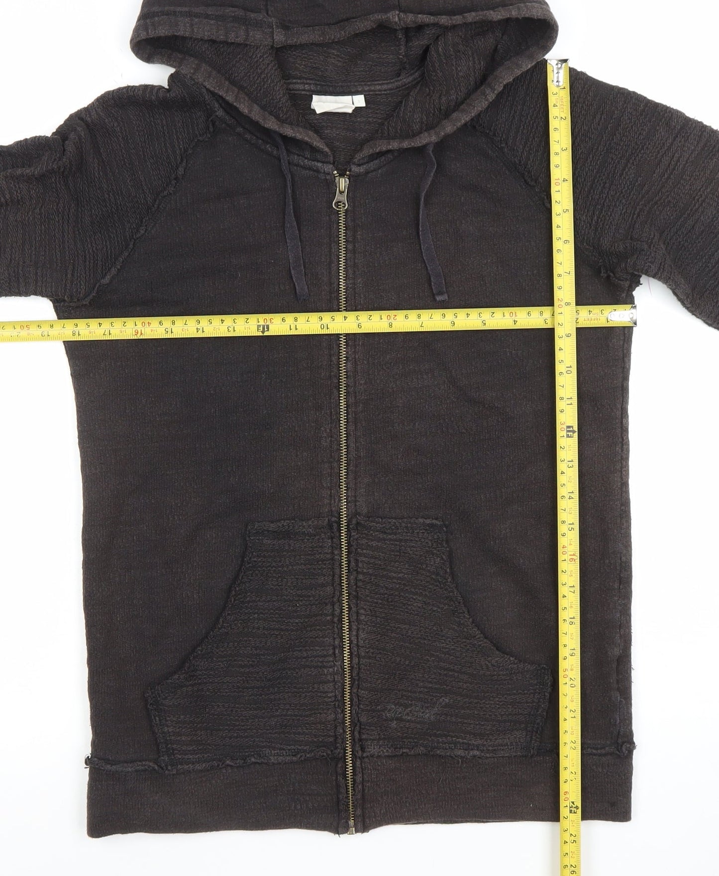 Mens UK Size S RIP CURL Black Full Zip Hoodie