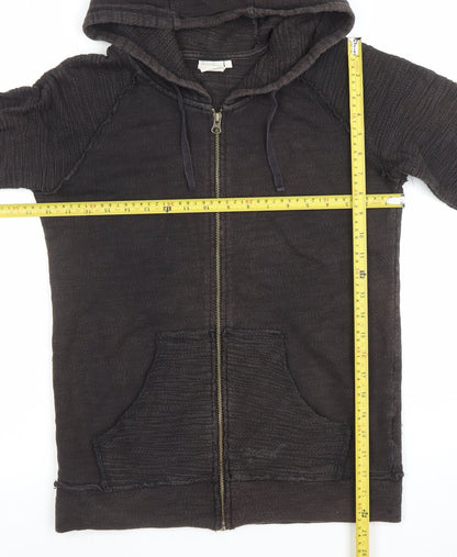 Mens UK Size S RIP CURL Black Full Zip Hoodie