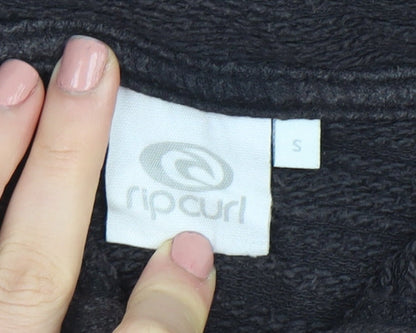 Mens UK Size S RIP CURL Black Full Zip Hoodie