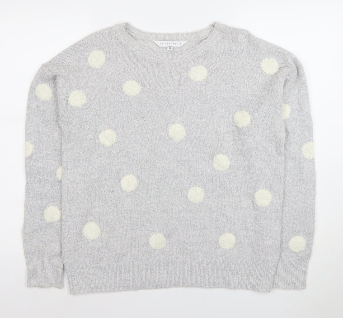 Womens UK Size M Amara Reya Grey Pullover Jumper