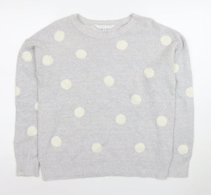 Womens UK Size M Amara Reya Grey Pullover Jumper