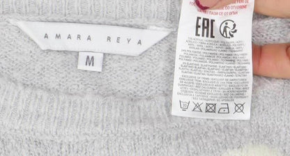Womens UK Size M Amara Reya Grey Pullover Jumper
