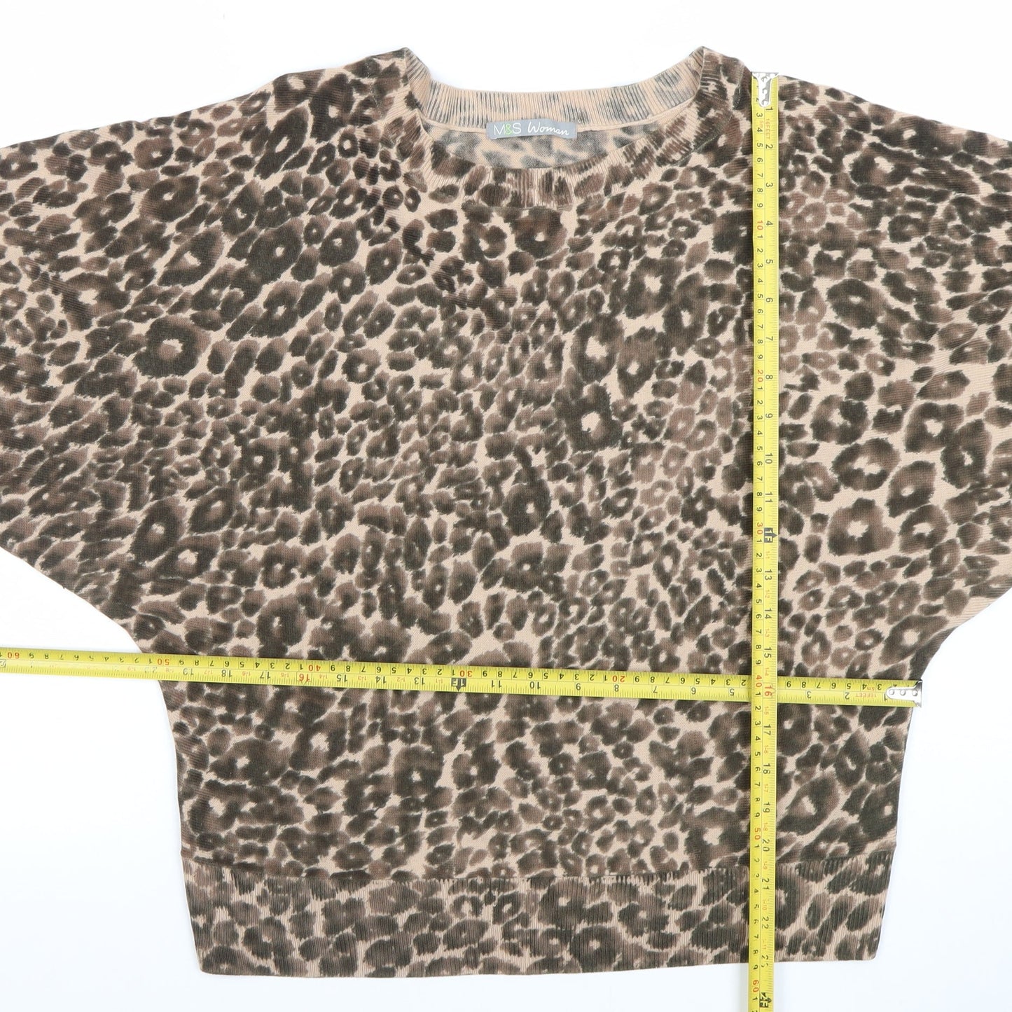 Womens UK Size 14 Marks and Spencer Brown Basic Blouse