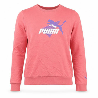 Womens UK Size S PUMA Pink Pullover Sweatshirt