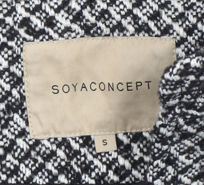 Womens UK Size S Soyaconcept Black Bomber Jacket