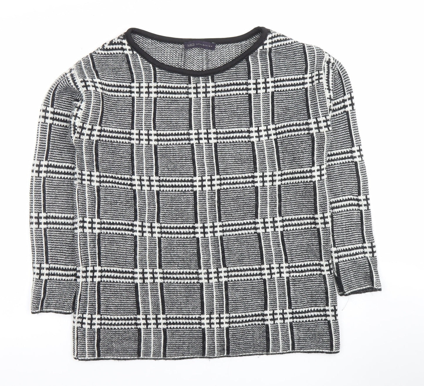Womens UK Size 10 Marks and Spencer Grey Pullover Jumper
