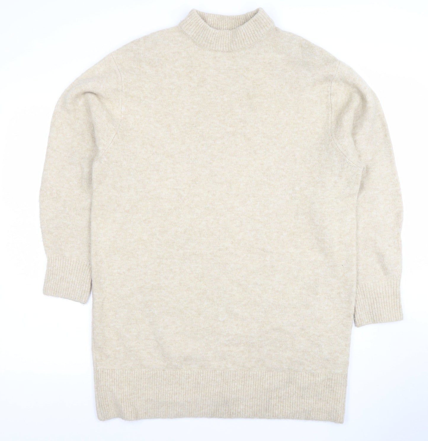 Womens UK Size XS H&M Beige Pullover Jumper
