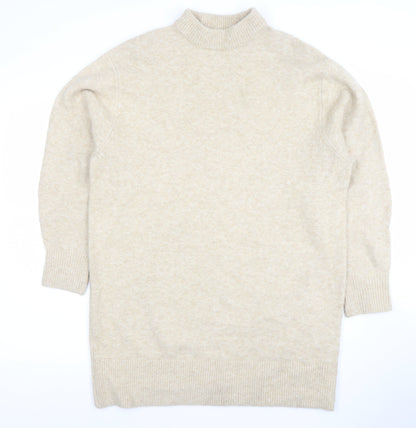 Womens UK Size XS H&M Beige Pullover Jumper