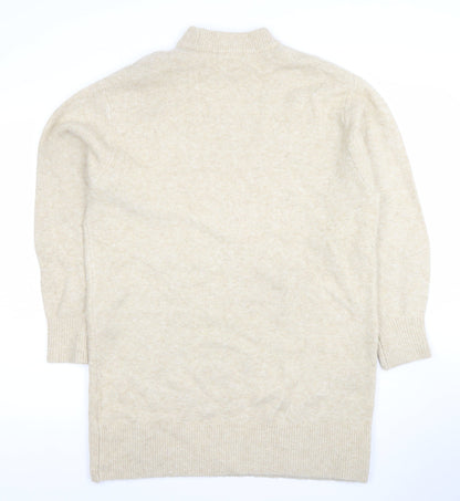 Womens UK Size XS H&M Beige Pullover Jumper