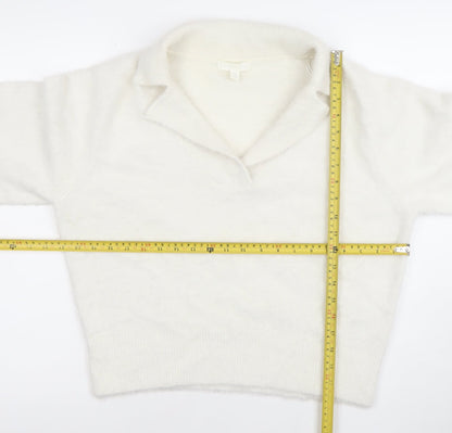 Womens UK Size S H&M White Pullover Jumper