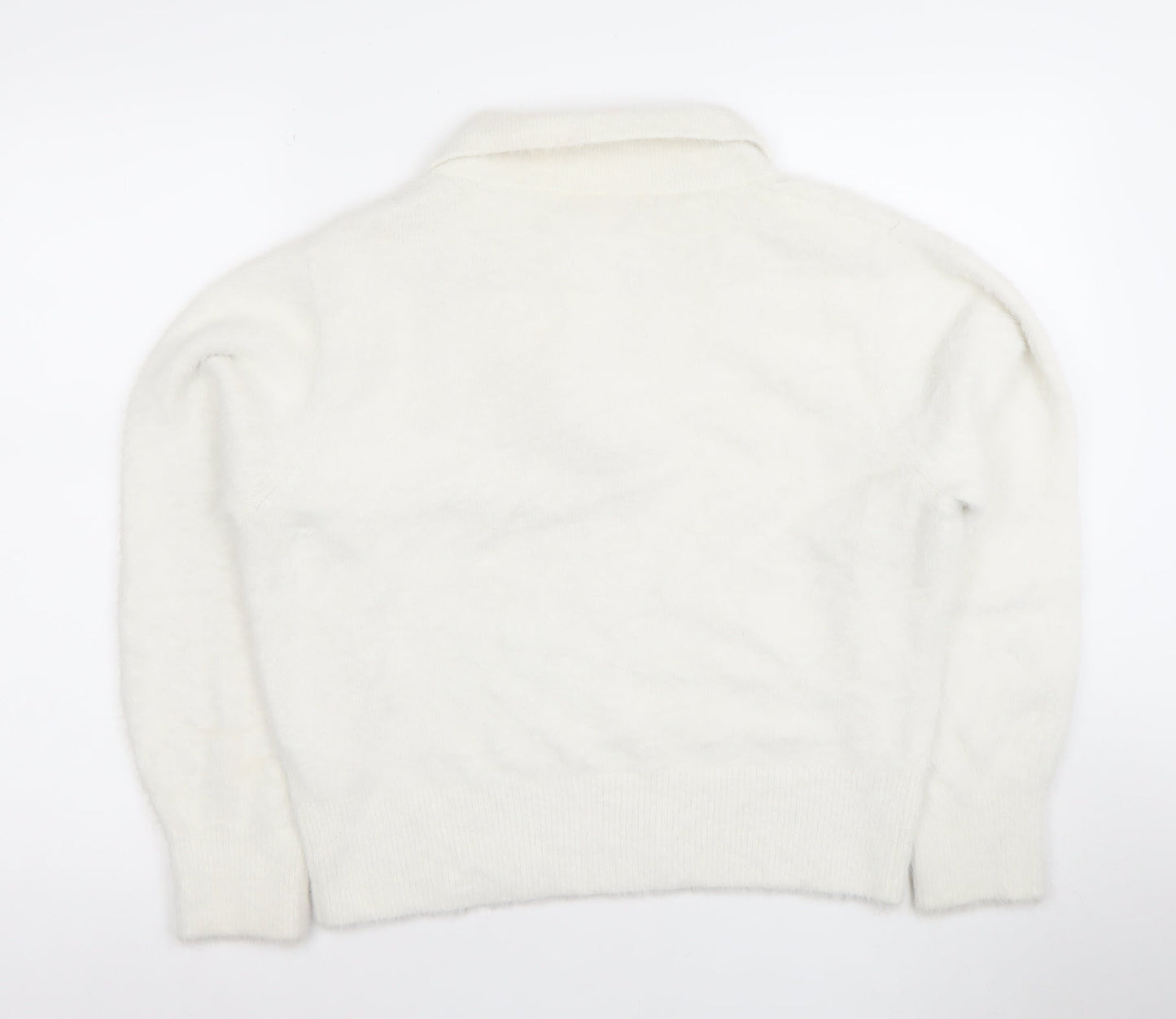 Womens UK Size S H&M White Pullover Jumper