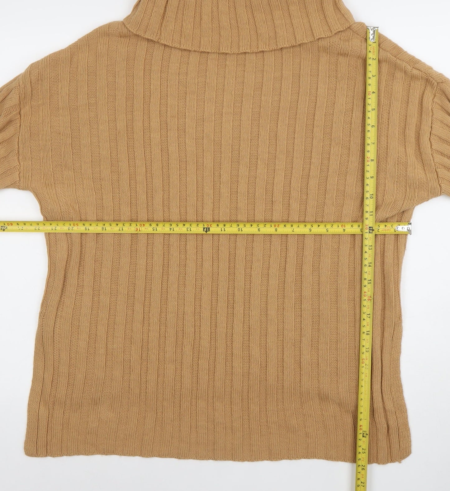 Womens UK Size XS Primark Beige Pullover Jumper