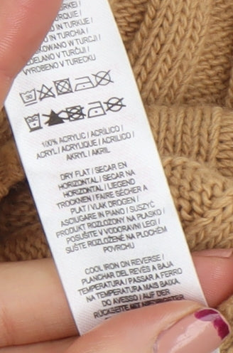 Womens UK Size XS Primark Beige Pullover Jumper