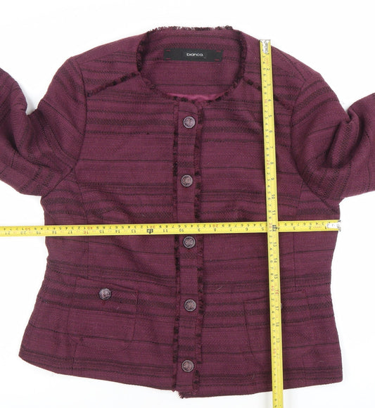 Womens UK Size 14 Bianca Regular Purple Blazer