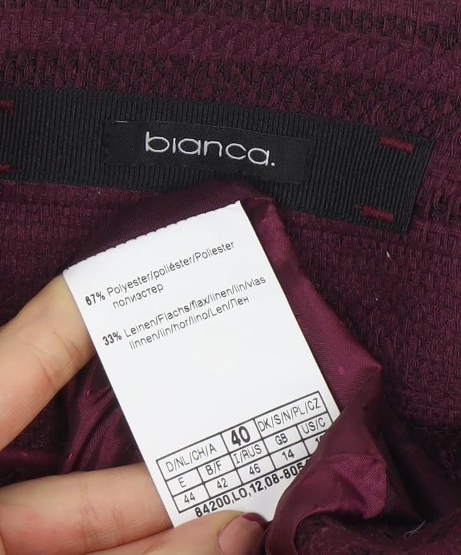Womens UK Size 14 Bianca Regular Purple Blazer