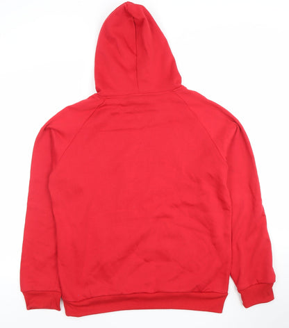 Mens UK Size L Força Portugal Red Pullover Hoodie