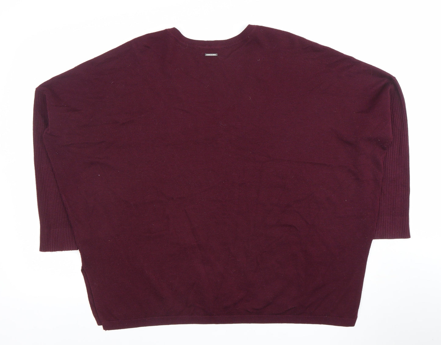 Womens UK Size M DKNY JEANS Red Pullover Jumper