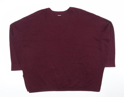 Womens UK Size M DKNY JEANS Red Pullover Jumper