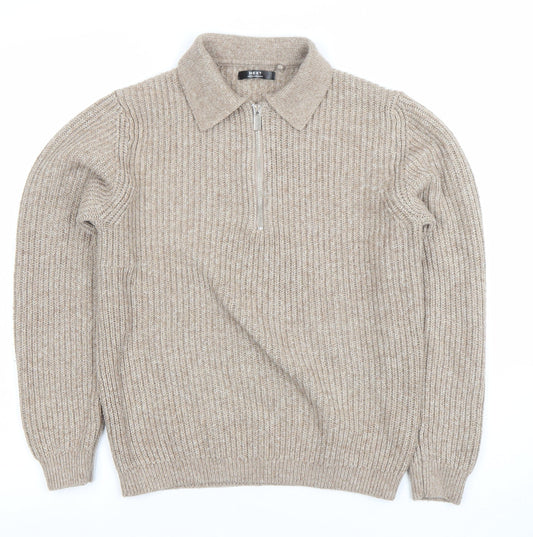 Boys UK Size 11 Years NEXT Beige Pullover Jumper