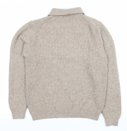 Boys UK Size 11 Years NEXT Beige Pullover Jumper