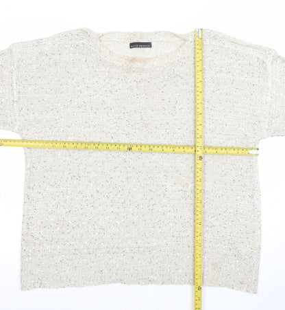 Womens UK Size L David Emanuel Ivory Pullover Jumper