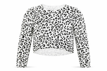 H&M Divided Women's White Animal Print Knit Jumper Size S