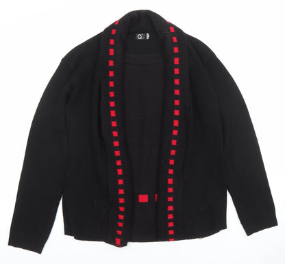 Womens UK Size S Q7 Black Cardigan Jumper
