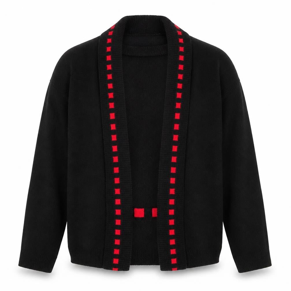 Womens UK Size S Q7 Black Cardigan Jumper