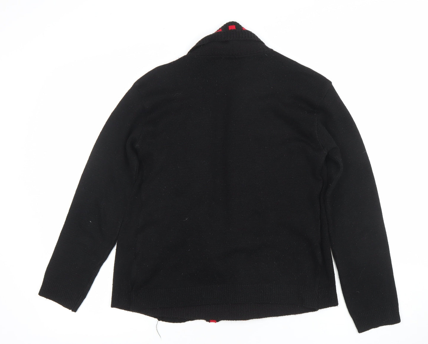 Womens UK Size S Q7 Black Cardigan Jumper