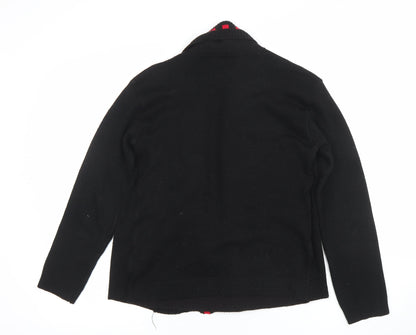 Womens UK Size S Q7 Black Cardigan Jumper